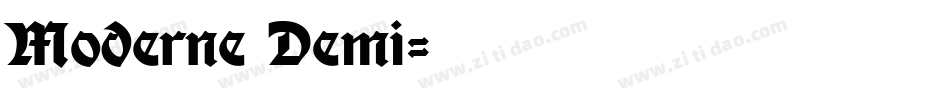 Moderne Demi字体转换